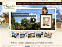 Tablet Screenshot of meadorfuneralhome.com